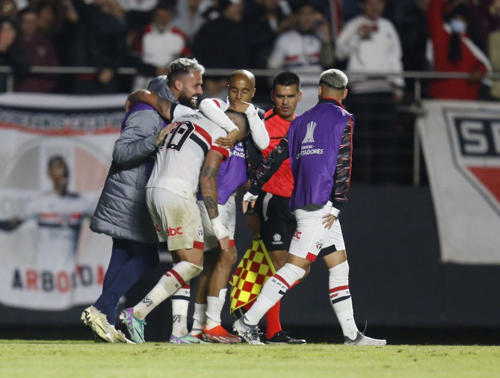 São Paulo venceu Talleres para chegar às oitavas de final da Libertadores. (Foto: X do SPFC)