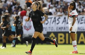 Corinthians vence São Paulo na Neo Química Arena pelo Brasileirão Feminino. (Foto: Twitter do Brasileirão Feminino)