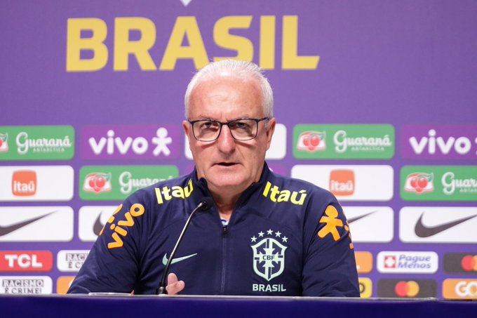Dorival Júnior anuncia convocação do Brasil para disputa da Copa América 2024. (Foto: Twitter do Brasil)