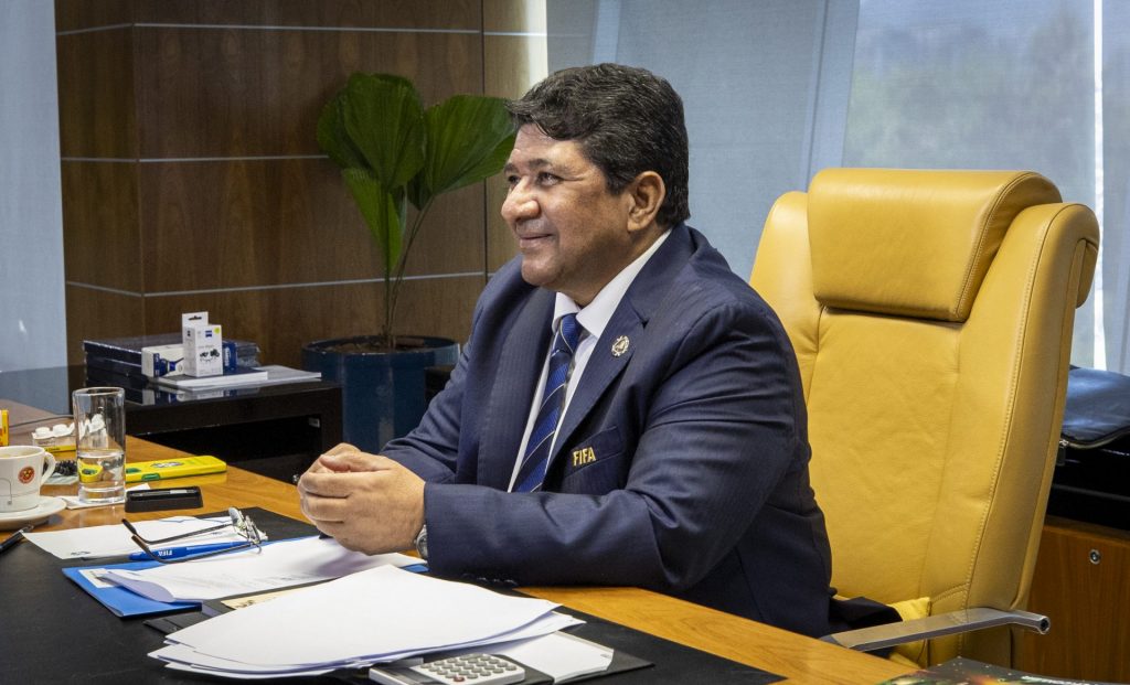 Ednaldo Rodrigues, presidente da CBF, adiou mais jogos do Brasileirão. (Foto: Twitter da CBF)