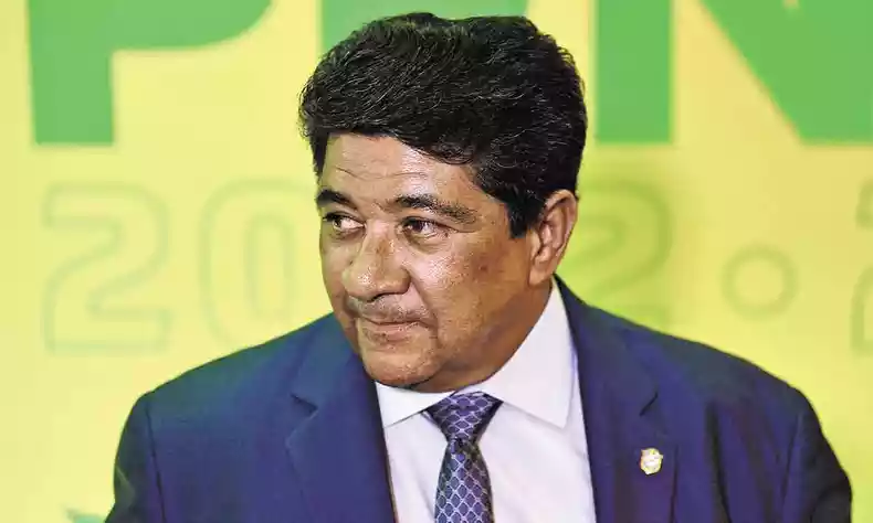 Ednaldo Rodrigues, presidente da CBF, decide paralisar Brasileirão. (Foto: Mauro Pimental/AFP)