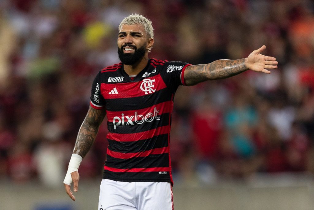 Gabigol está em final de contrato no Flamengo. (Foto: Twitter do Flamengo)