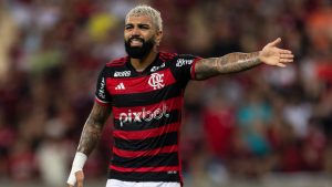 Gabigol está em final de contrato no Flamengo. (Foto: Twitter do Flamengo)