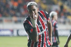 Luciano é o artilheiro do Tricolor na temporada. (Foto: Twitter da Libertadores)