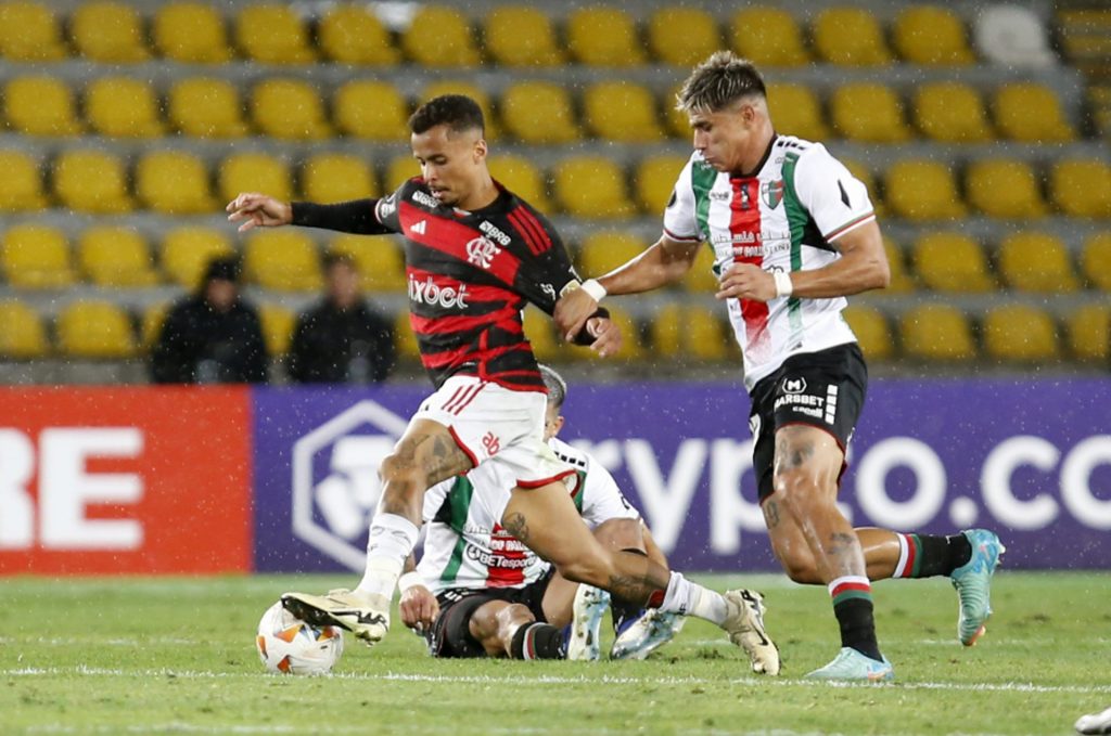 Palestino vence Flamengo e complica vida de rival do São Paulo na Copa Libertadores. (Foto: Twitter da Libertadores)