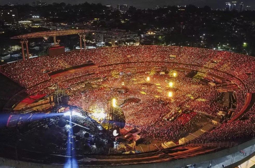 MorumBIS recebeu shows do Coldplay em 2023. (Foto: Ronaldo Silva/Photo Press/Folhapress)