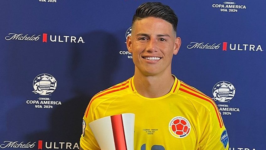 James foi o MVP na estreia da Copa América pela Colômbia. (Foto: X da Copa América)