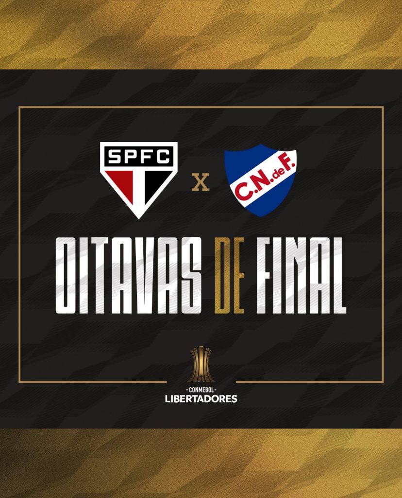 São Paulo x Nacional será o confronto das oitavas de final da Libertadores. (Foto: X do SPFC)