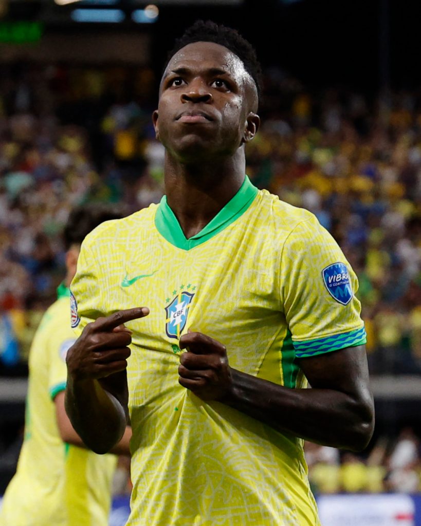 Vini Jr. foi o cara do Brasil contra o Paraguai pela Copa América. (Foto: Copa América)