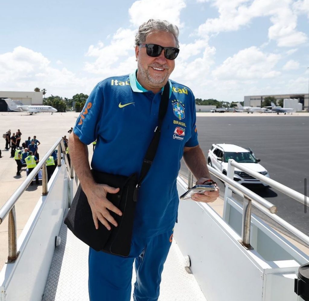 Julio Casares conversou com James Rodríguez nos Estados Unidos. (Júlio Casares - Foto: Rafael Ribeiro)