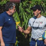 Zubeldia e Casares, técnico e presidente do São Paulo. (Foto: Rubens Chiri)
