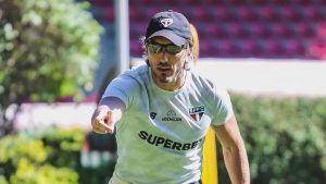 Zubeldia, técnico do São Paulo. (Foto: X do SPFC)