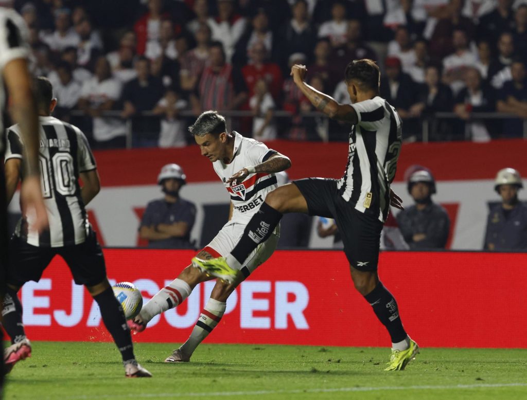 Ferreirinha finalmente marcou pelo São Paulo. (Foto: X do SPFC)