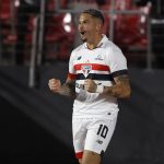 Luciano decide, e o São Paulo abre vantagem na Copa do Brasil. (Foto: X do SPFC)