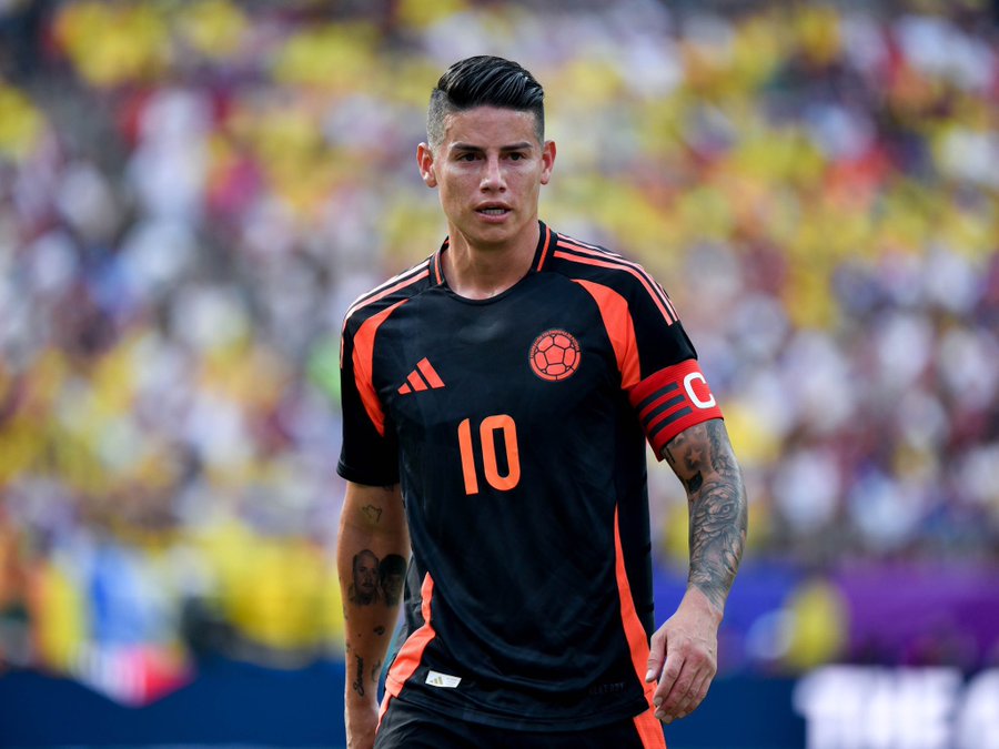 James Rodríguez se destaca em empate por 1 a 1 entre Colômbia x Brasil pela Copa América. (Foto: Copa América)