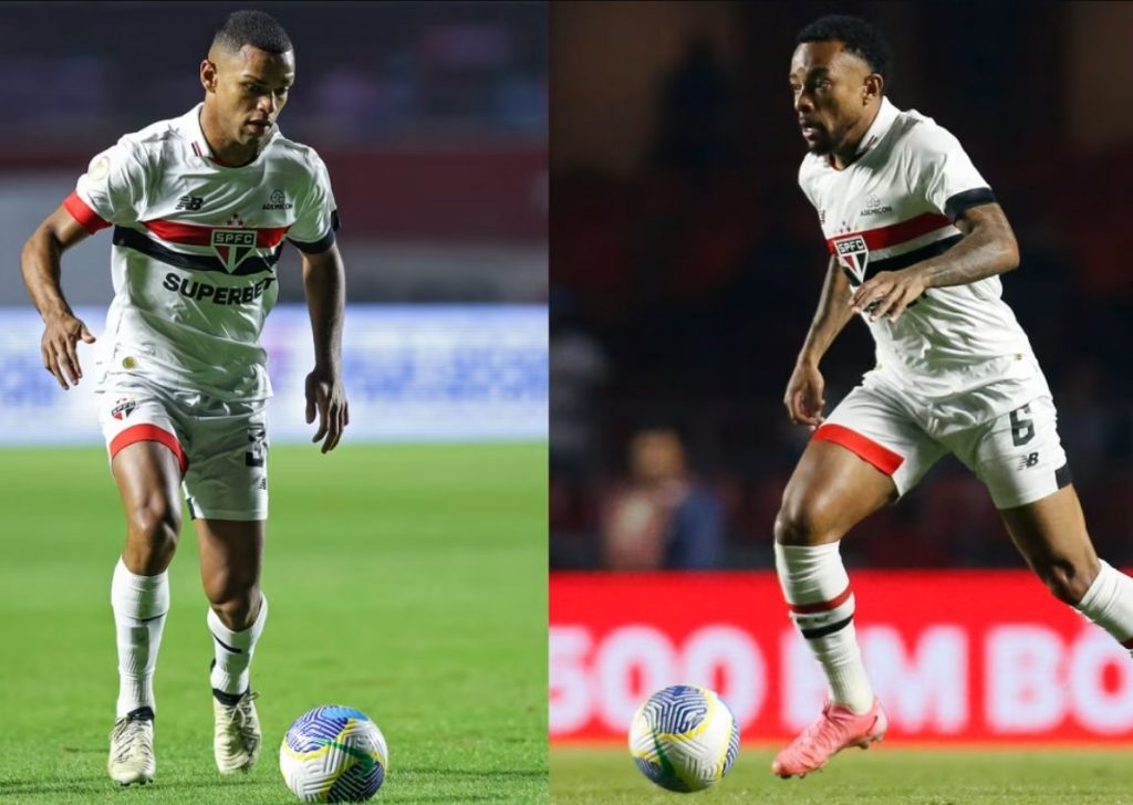 Juan e Welington vão deixar o São Paulo para jogar no Southampton, da Inglaterra. (Foto: X do SPFC)