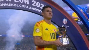 Ainda jogador do São Paulo, James foi eleito o Craque da Copa América. (Foto: Reprodução)