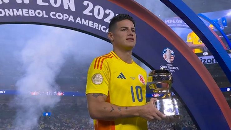 James Rodriguez é eleito o Craque da Copa América. - Foto: Reprodução