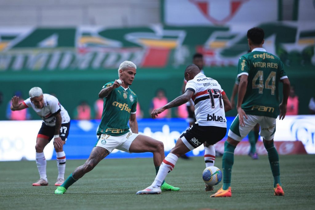 Palmeiras vence São Paulo em Choque-Rei no Allianz Parque. (Foto: Ettore Chiereguini/Agif/Gazeta Press)