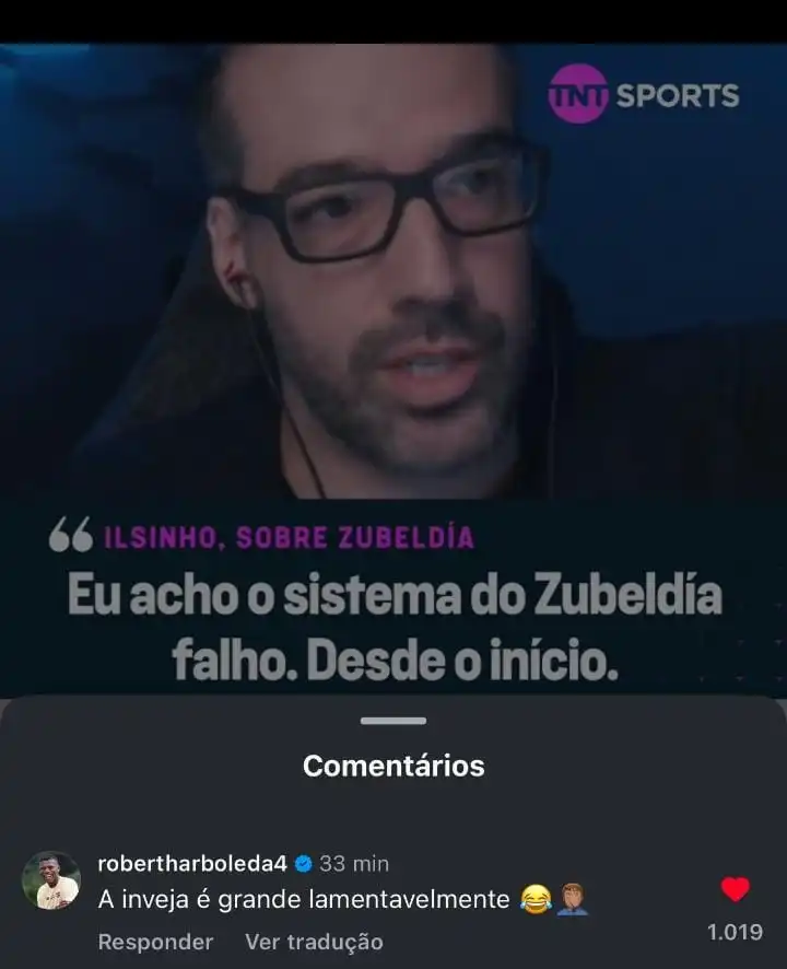 Ilsinho fala demais nas redes sociais e Arboleda responde à altura. (Foto: Reprodução/TNT Sports)