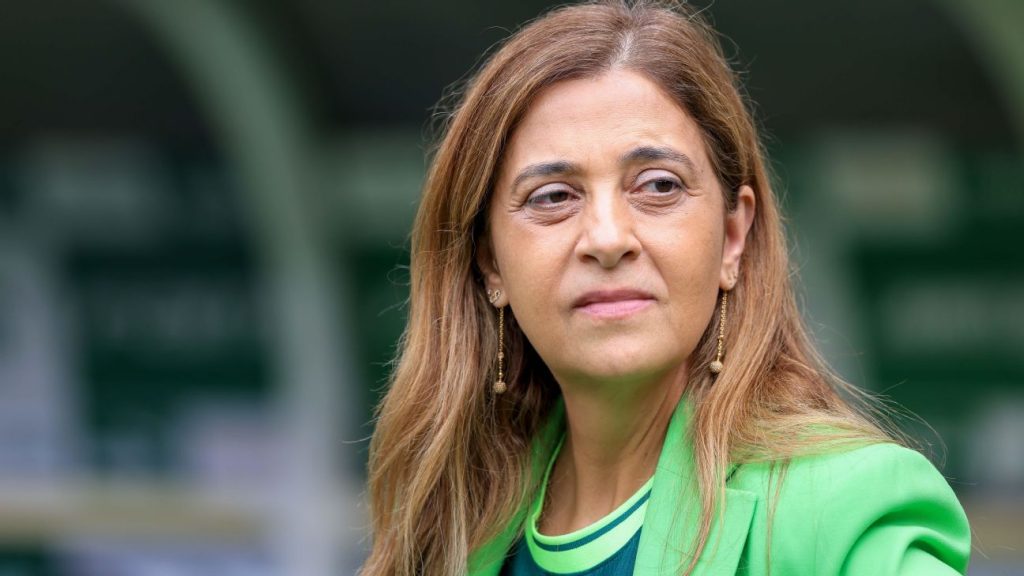 Leila Pereira, presidente do Palmeiras. Foto:/Palmeiras)