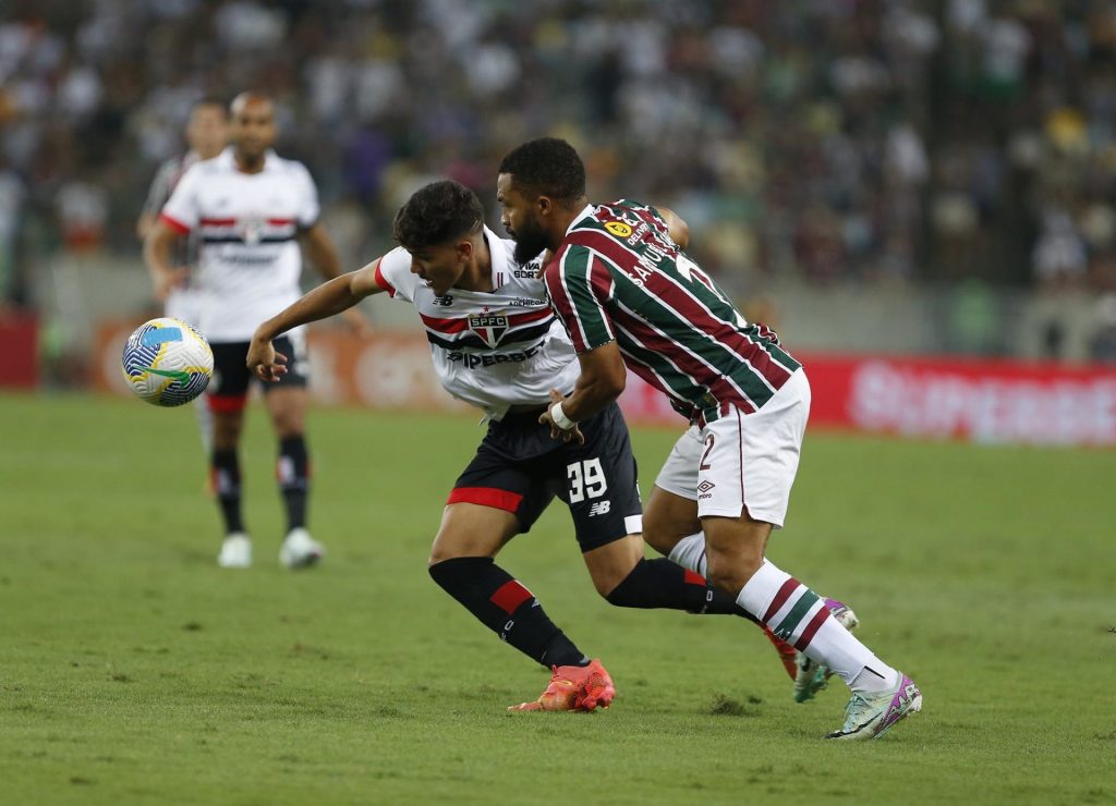 William Gomes foi destaque do São Paulo em partida contra o Fluminense pelo Brasileirão. (Foto: X do SPFC)