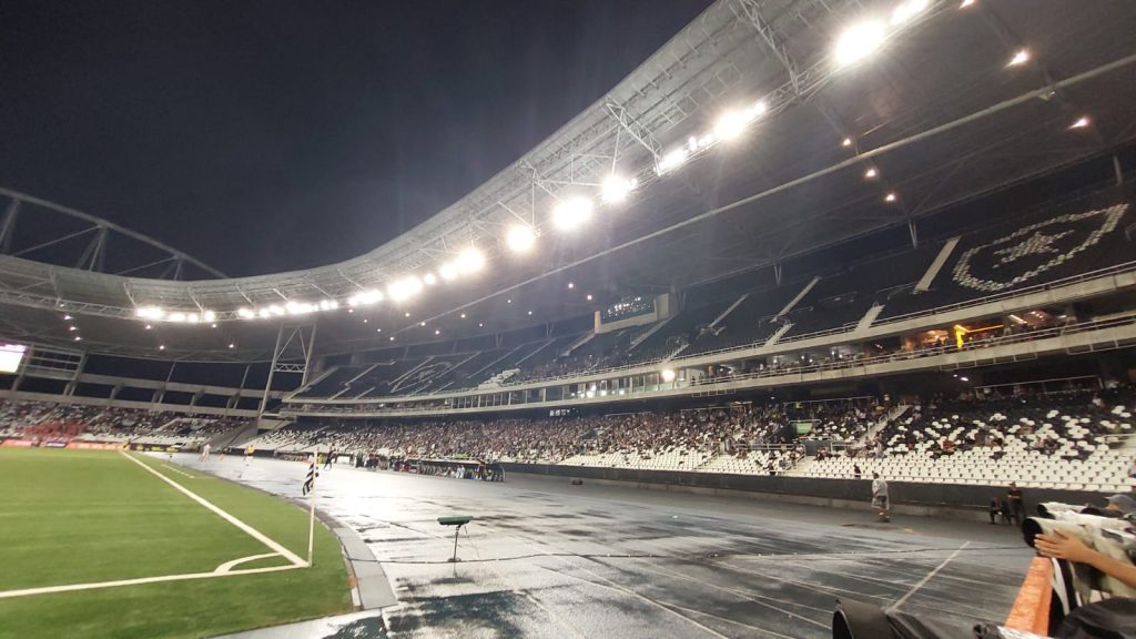 Nilton Botafogo enfrenta São Paulo pela Libertadores no Nilton Santos. (Foto: Rudy Trindade)