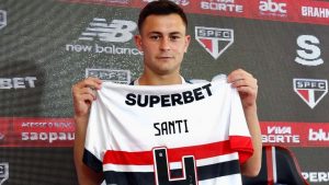 Volante Santiago Longo foi contratado pelo São Paulo FC. (Foto: Reprodução/SPFC)