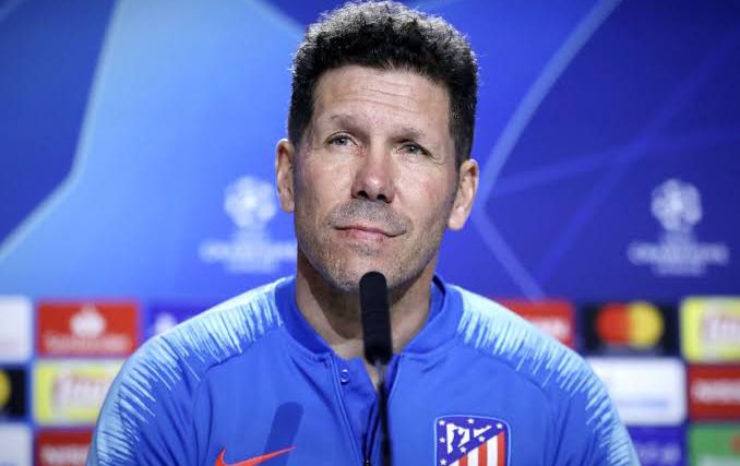 Diego Simeone, técnico do Atlético de Madrid. Foto: Reprodução