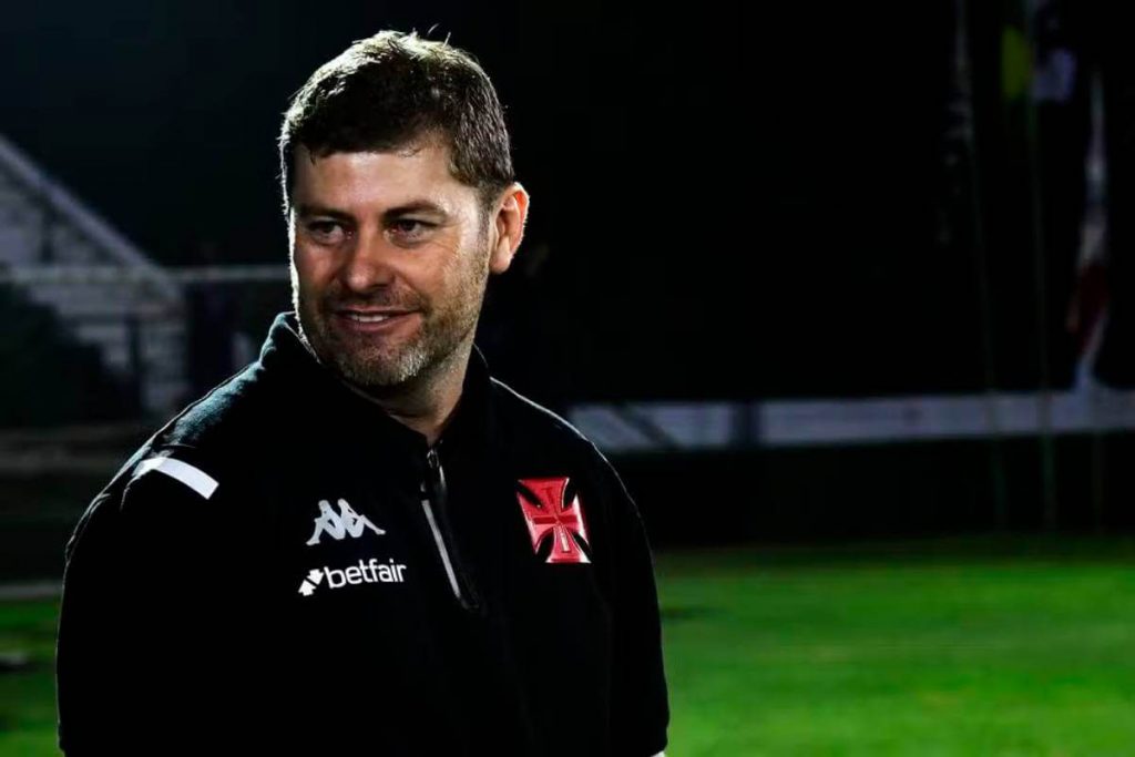 Rafael Paiva, técnico do Vasco. Foto: Divulgação