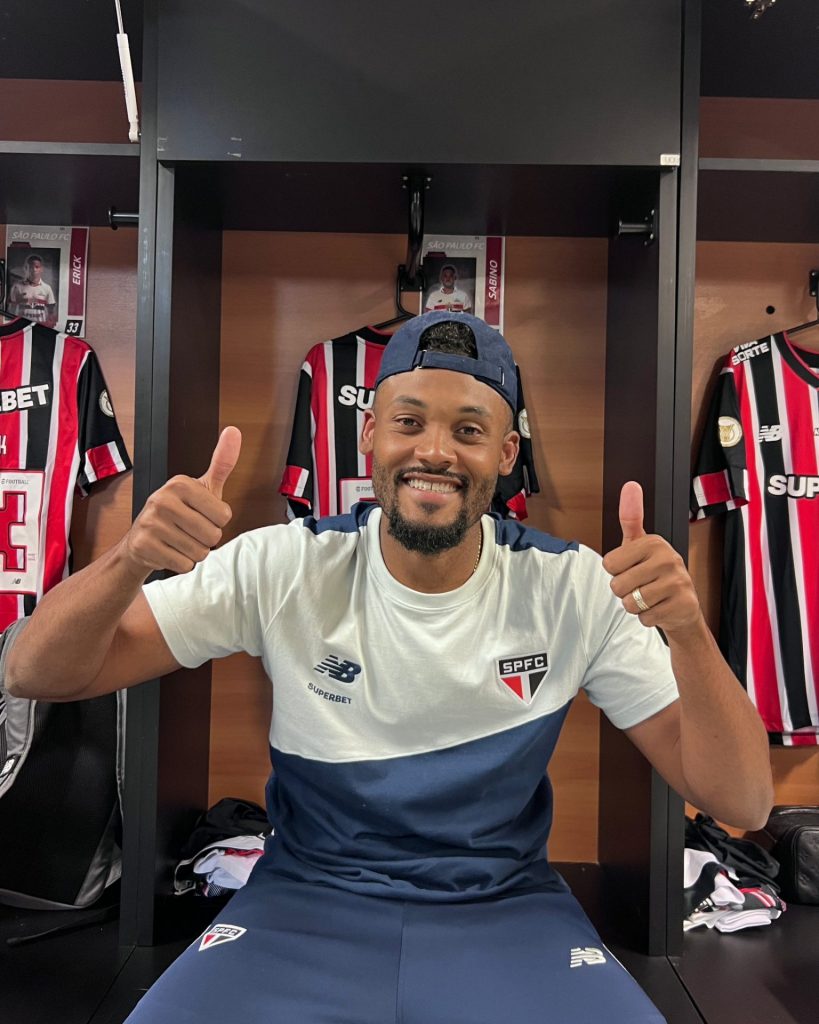 Sabino foi titular do São Paulo contra o Bahia - Foto: X oficial do SPFC