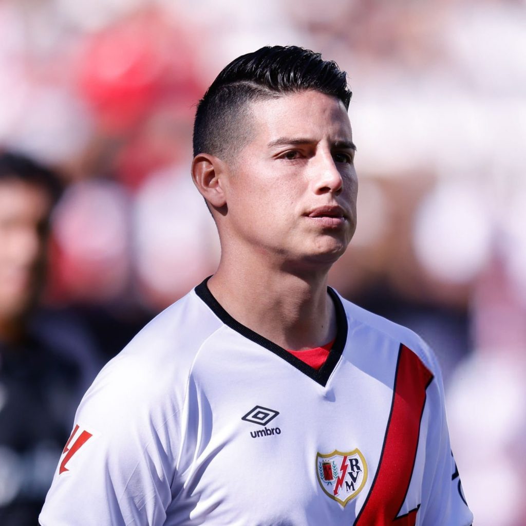 James Rodríguez no Rayo Vallecano - Foto: Reprodução/Rayo Vallecano