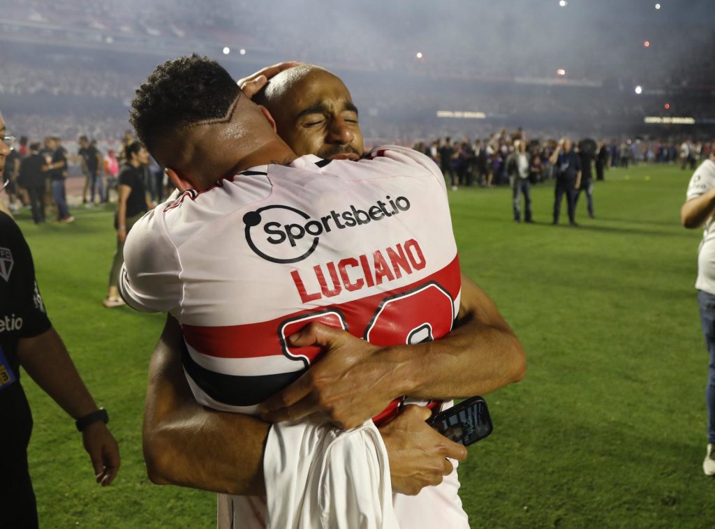 Sportsbet.io foi a patrocinadora do São Paulo em 2022 e 2024. (Foto: Rubens Chiri/SPFC)