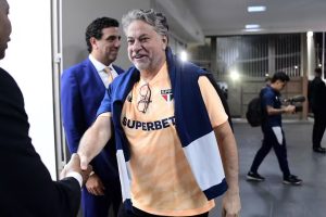 Julio Casares é presidente do São Paulo até 2026. (Foto: Marcos Ribolli/ge)