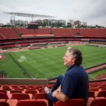 Julio Casares tem mandato até 2026 no São Paulo. (Foto: Reprodução/SPFC)