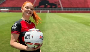 Nina Sag, porta-voz da Fatal Model, pretende investir para contratar Wellington Rato, do São Paulo. (Foto: Divulgação/Fatal Model)