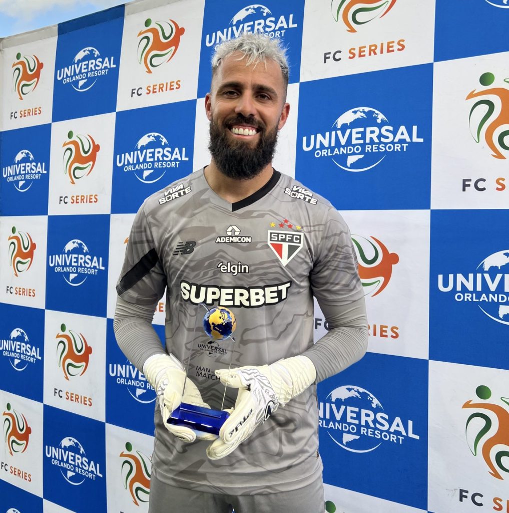 Jandrei foi eleito o melhor jogador em campo no jogo contra o Flamengo. (Foto: Reprodução/FC Series)