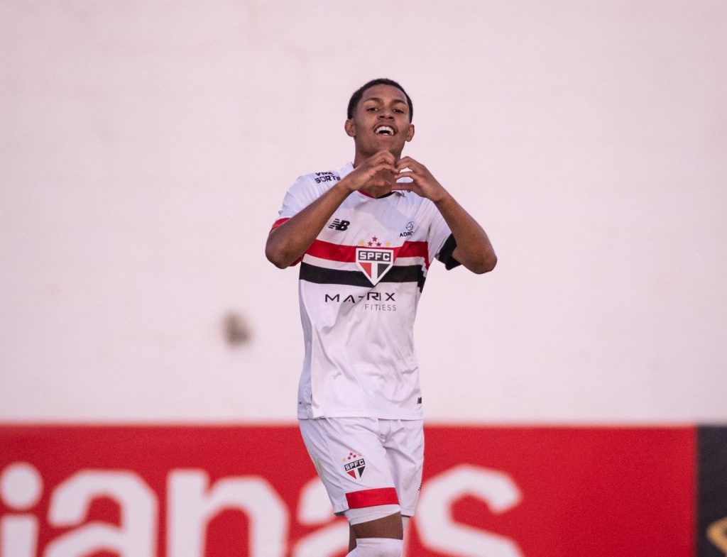 Ryan Francisco é o artilheiro do São Paulo na Copinha. (Foto: Guilherme Veiga/SPFC)