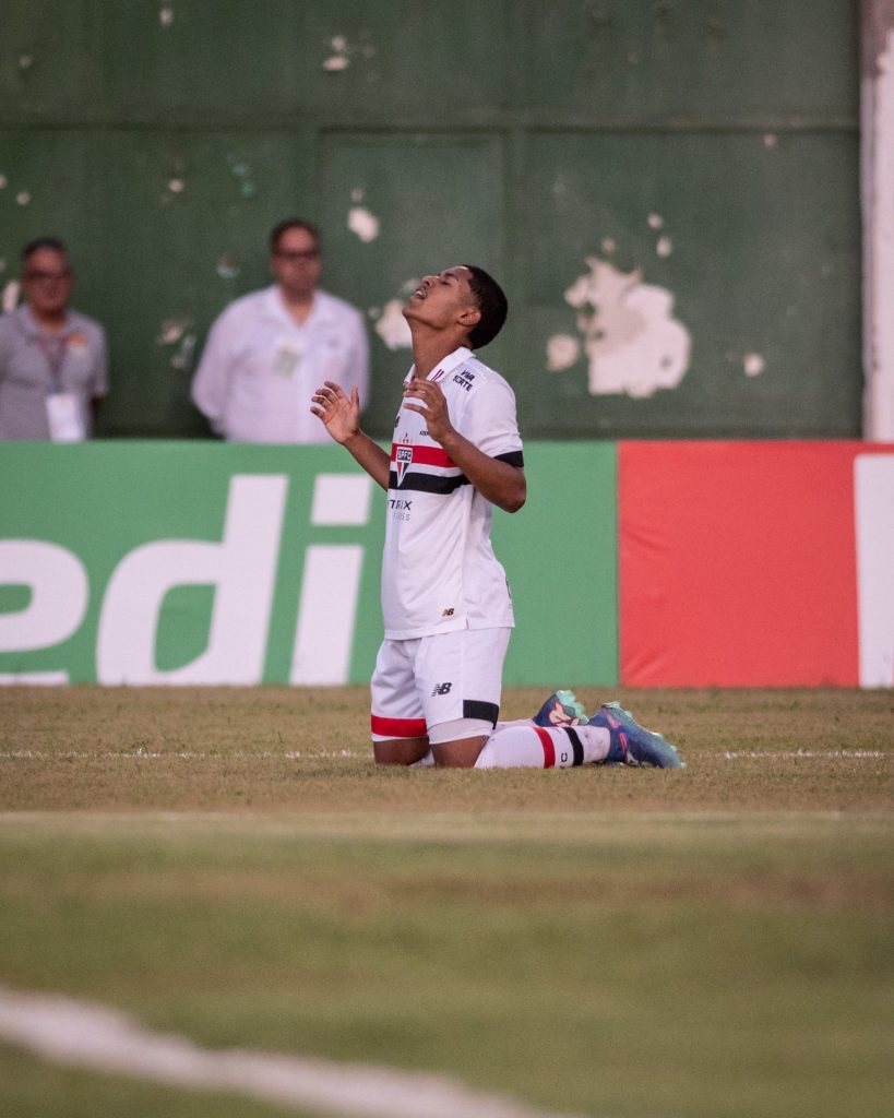 Ryan Francisco marca, e São Paulo avança às oitavas de final da Copinha. (Foto: Guilherme Veiga/SPFC)