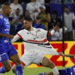 Calleri jogou por 45 minutos contra o Cruzeiro pela FC Series. (Foto: Rubens Chiri/SPFC)