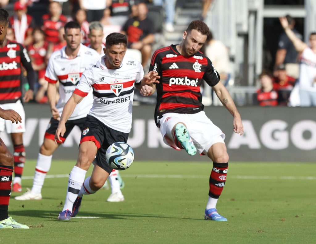 São Paulo empata sem gols contra o Flamengo pela FC Series. (Foto: Rubens Chiri/SPFC)