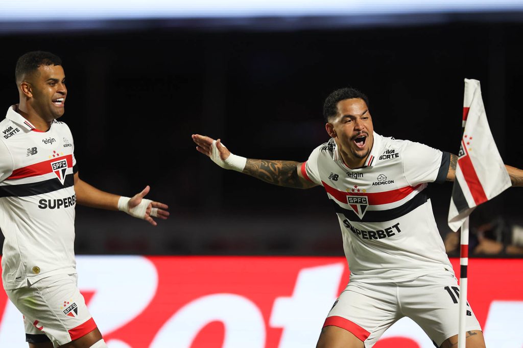 Luciano marcou o primeiro gol do São Paulo na temporada. (Foto: Paulo Pinto/SPFC)