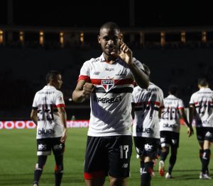 André Silva fez um dos gols do São Paulo na vitória contra a Portuguesa. (Foto: Rubens Chiri/SPFC)