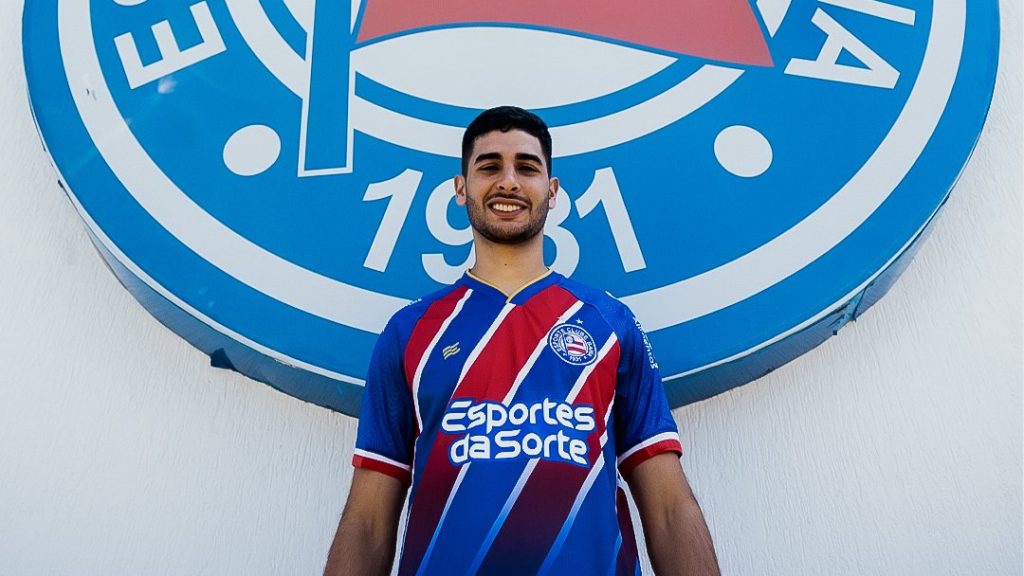 Michel Araújo também foi anunciado pelo Bahia. (Foto: X do Bahia)