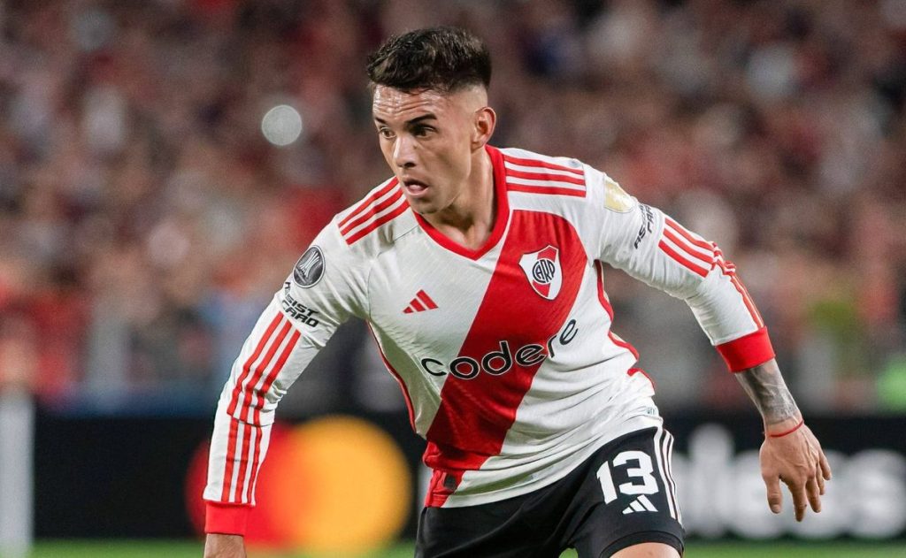 Enzo Díaz está em negociação com o São Paulo. (Foto: X do River Plate)