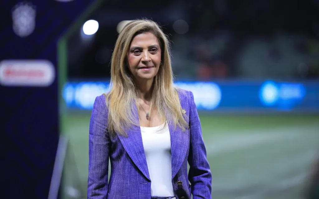 Leila Pereira, presidente do Palmeiras. Foto: (Ettore Chiereguini/AGIF)