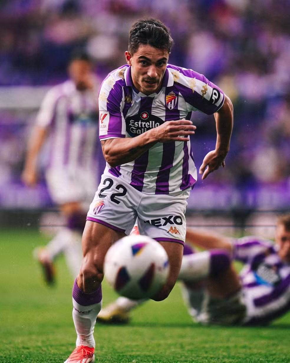 Lucas Rosa é titular do Valladolid. (Foto: Instagram/Lucas Rosa)