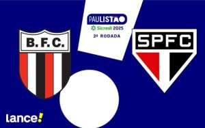 Botafogo-SP x SPFC. Foto: Reprodução Lance