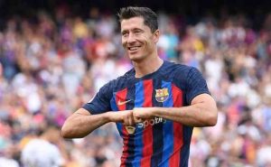 Lewa atuando pelo Barcelona. Foto: Josep Lago / AFP)