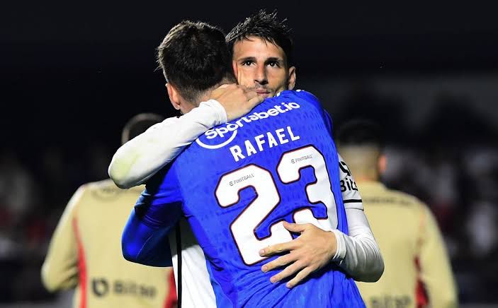 Rafael e Calleri, jogadores do São Paulo. Foto: Marcos Ribolli